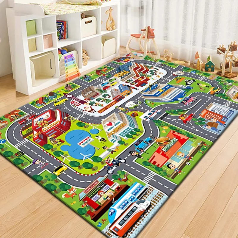 Outdoor Adventure Educator - Tapis de jeu coloré pour enfants