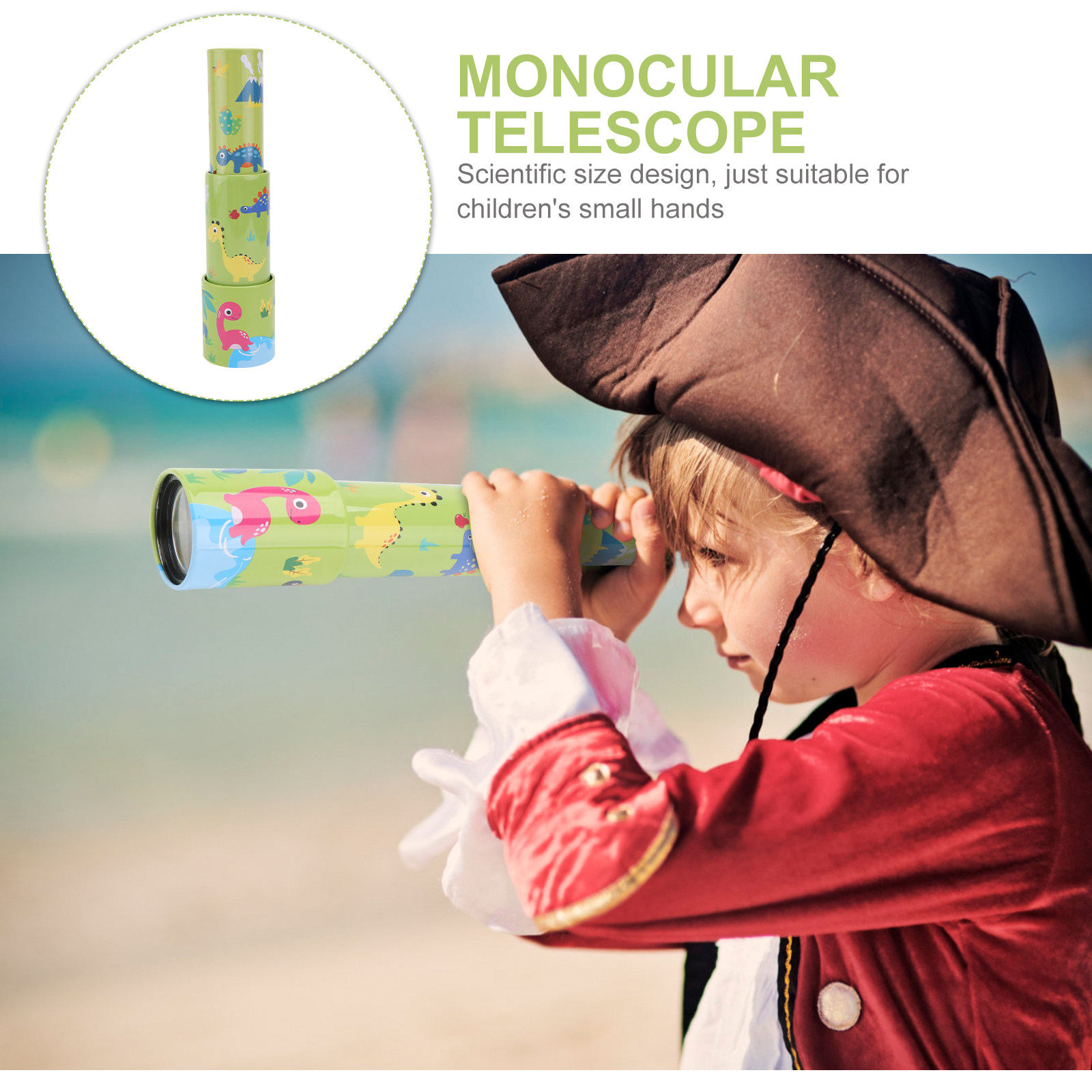 Outdoor Adventure Educator - Télescope monoculaire en fer léger et