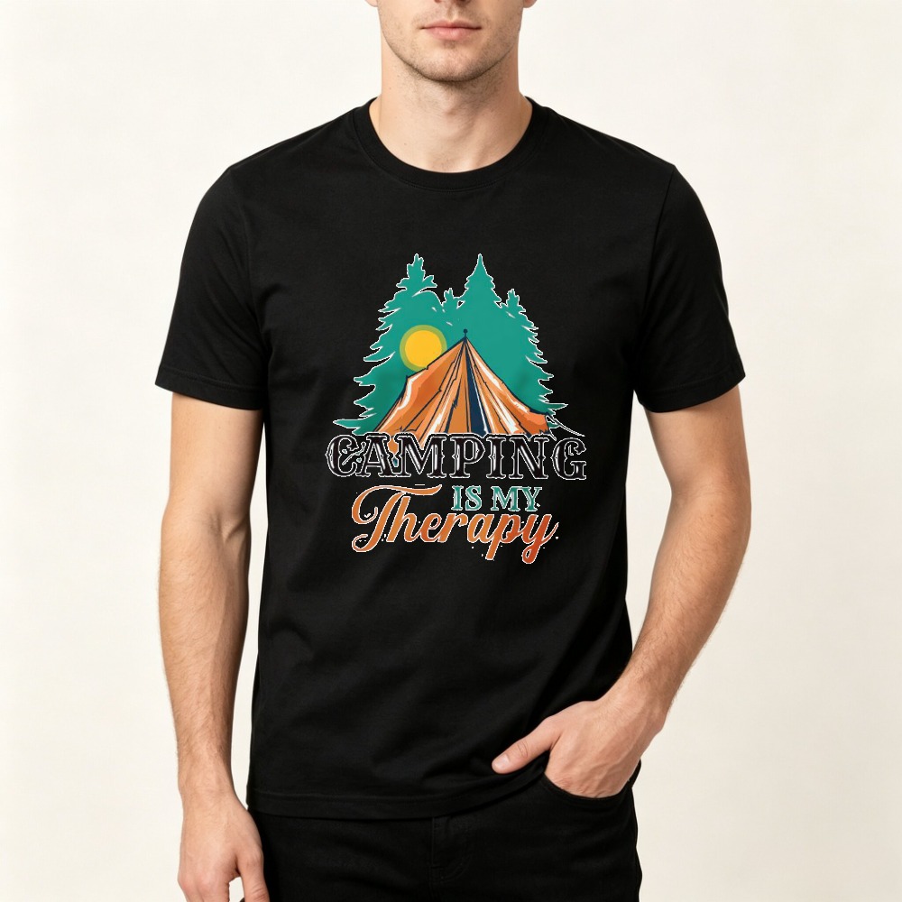 Outdoor Adventure Therapy - Le camping est ma thérapie T-shirt