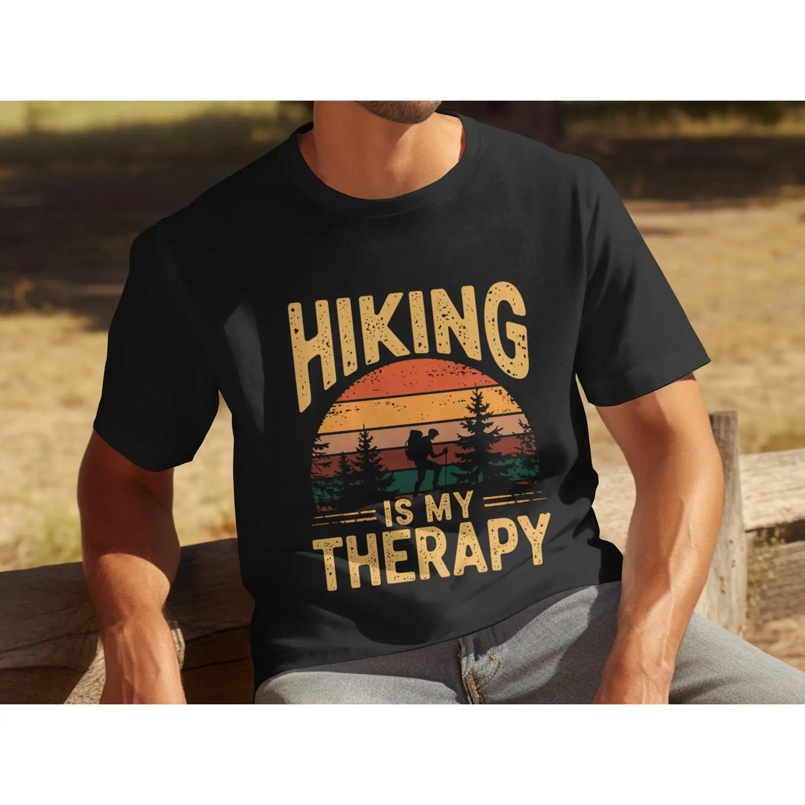 Outdoor Adventure Therapy - T-shirt vintage pour homme « La