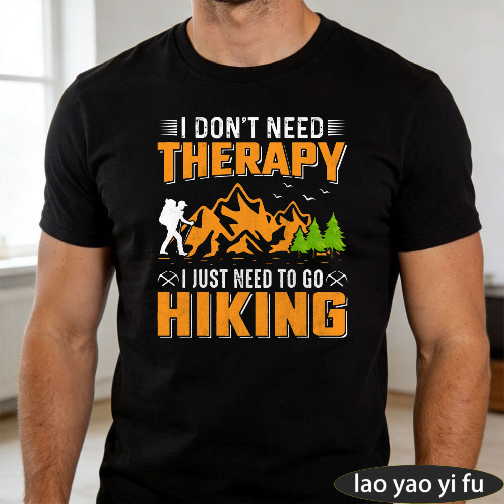 Outdoor Adventure Therapy - T-shirt pour hommes, idéal pour les