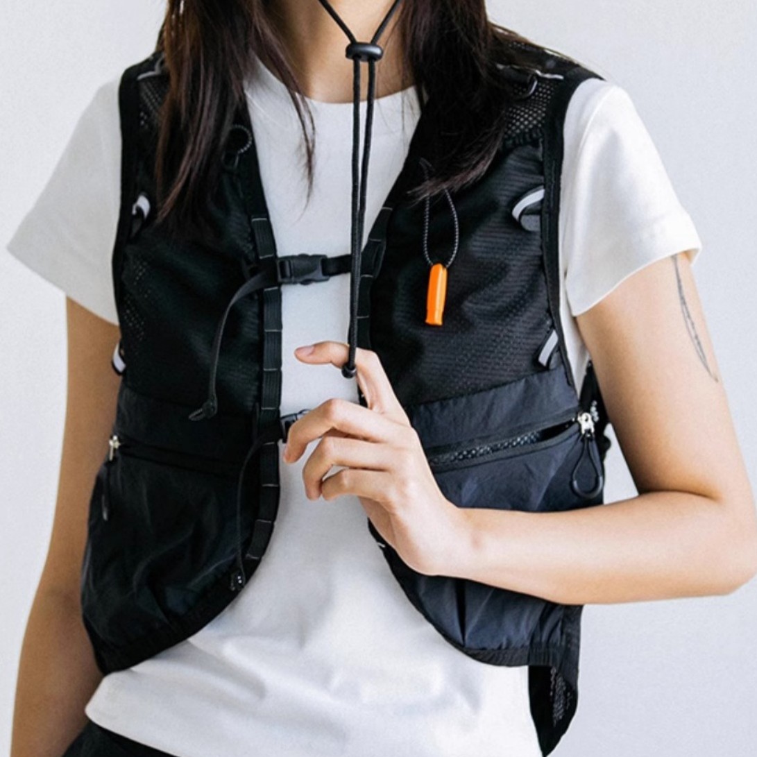 Outdoor Adventure Vest - Gilet utilitaire unisexe pour l'extérieur, patchwork,