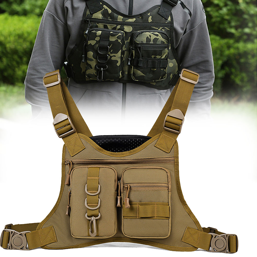 Outdoor Adventure Vest - Tactique Molle avant poitrine plate-forme gilet