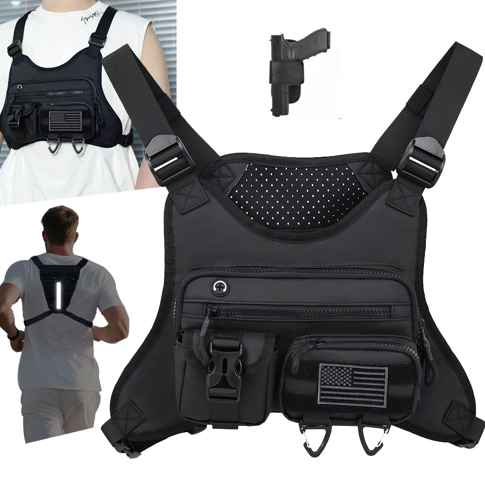 Outdoor Adventure Vest - Camping avant poitrine gilet sac à