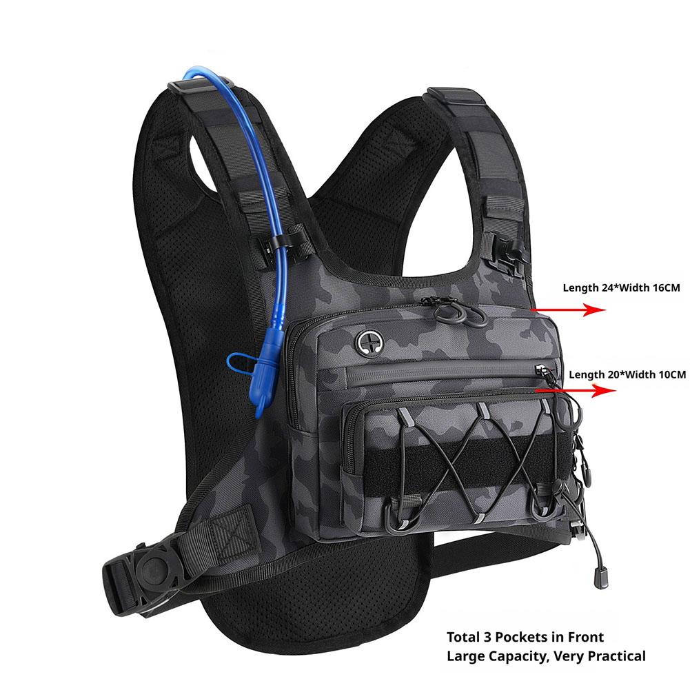 Sac de poitrine pour course à  - Outdoor Adventure Vest avis et prix