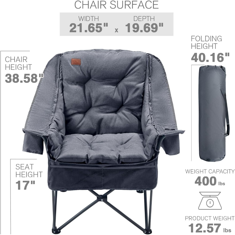 Chaise de camping XL durable a - Outdoor Adventure Xl avis et prix