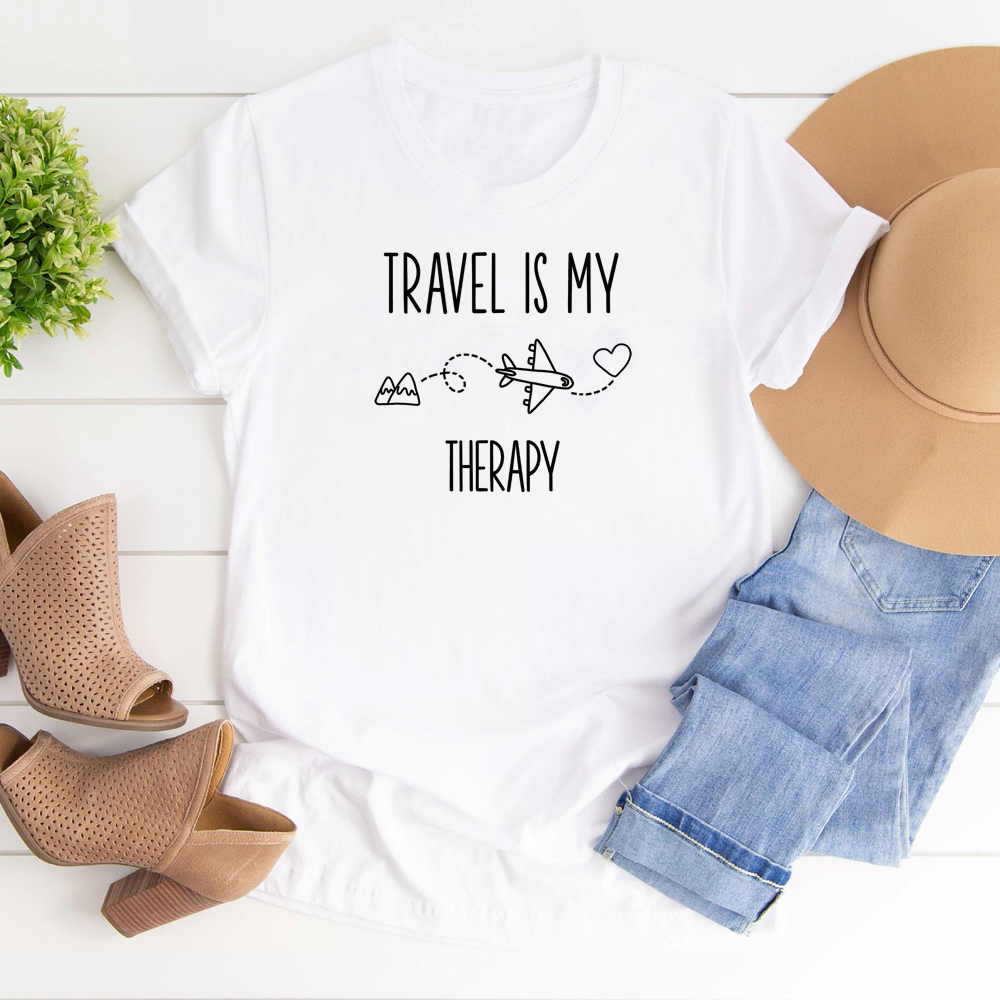 T-shirt unisexe Travel Is My T - Outdoor Adventure Therapy avis et prix